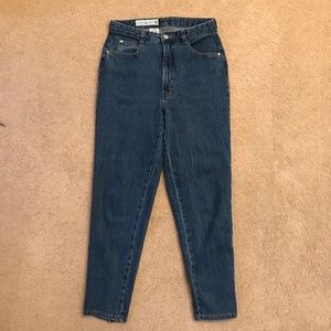 1980s Gloria Vanderbilt High Waist Denim Blue Jeans Vintage Size 14 Made In USA